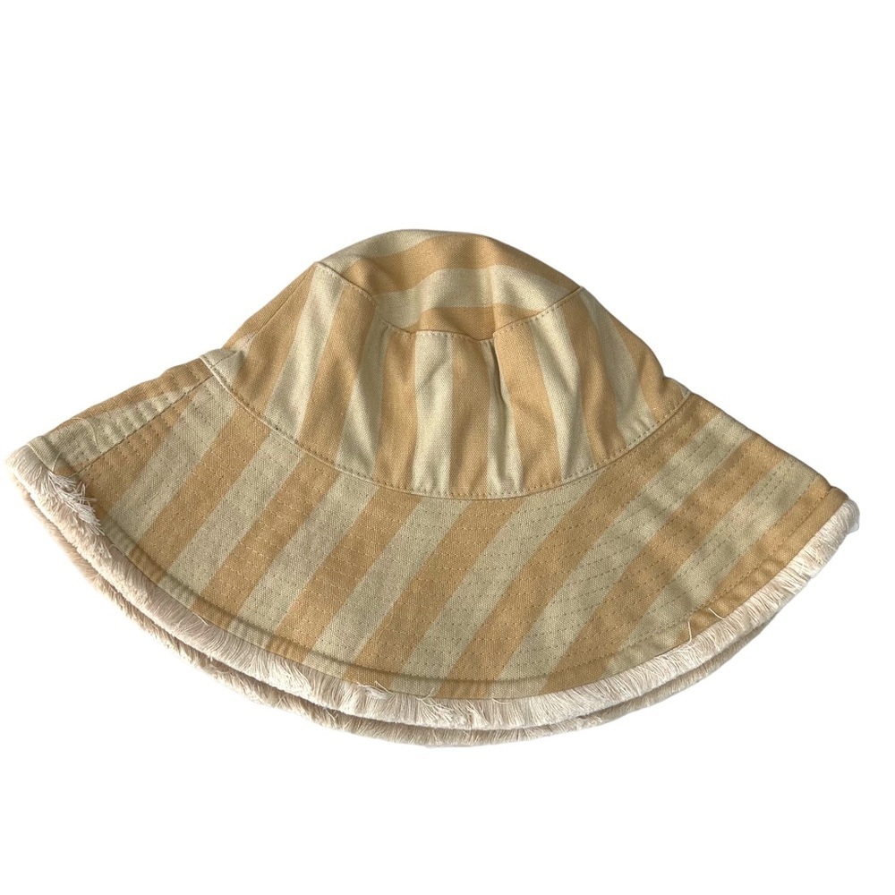 Sprigs Adjustable Wide Brim Striped Bucket Hat